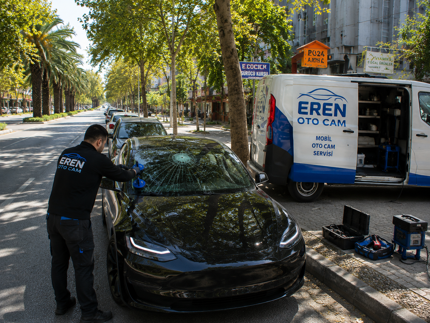 Mobil Oto Cam Servisi